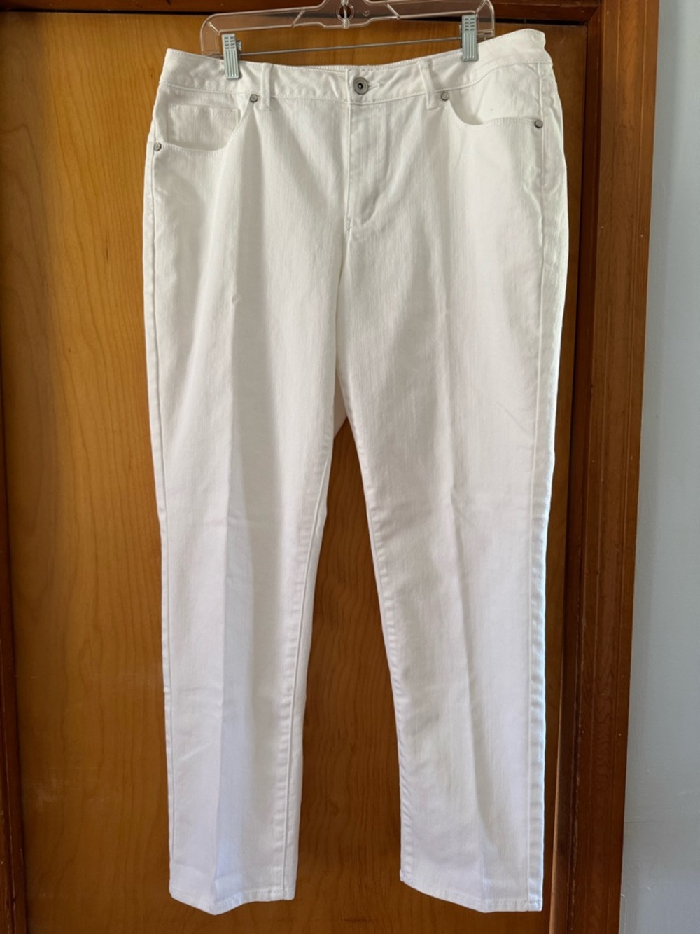Coldwater creek  Classic White denim Straight- Leg Jeans
